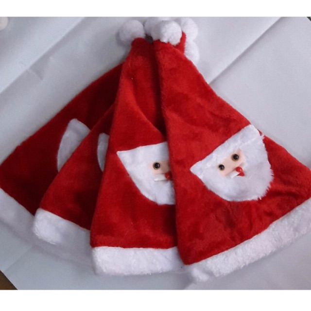 Mũ noel nỉ bông