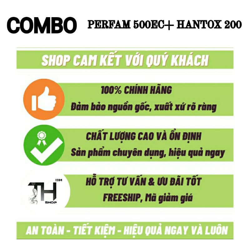 Combo 2 chai diệt sạch bọ chét PERFAM 500EC+ HANTOX 200