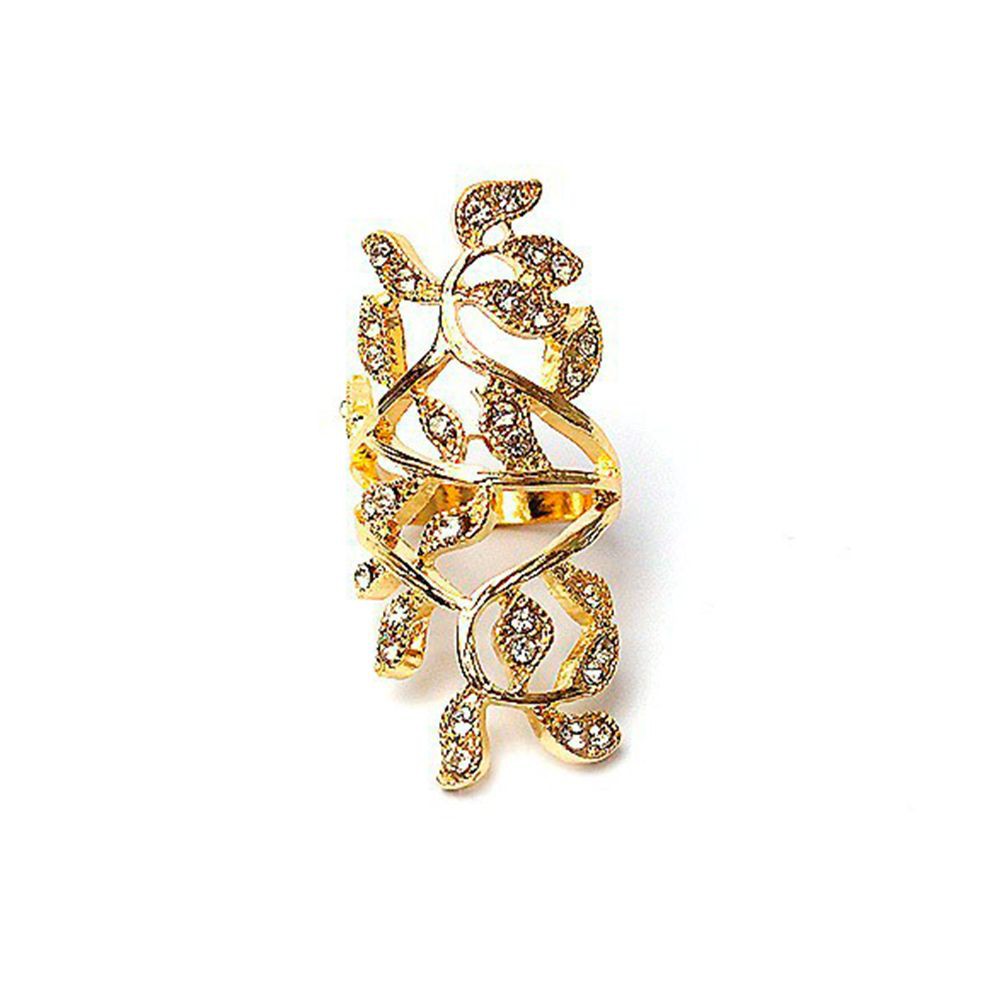 HOT Knuckle Chic Women Finger Leaf Shape