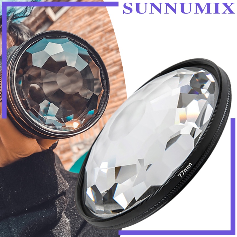 [SUNNIMIX]Camera Glass 77mm Kaleidoscope Prism Filter Photography Accesories