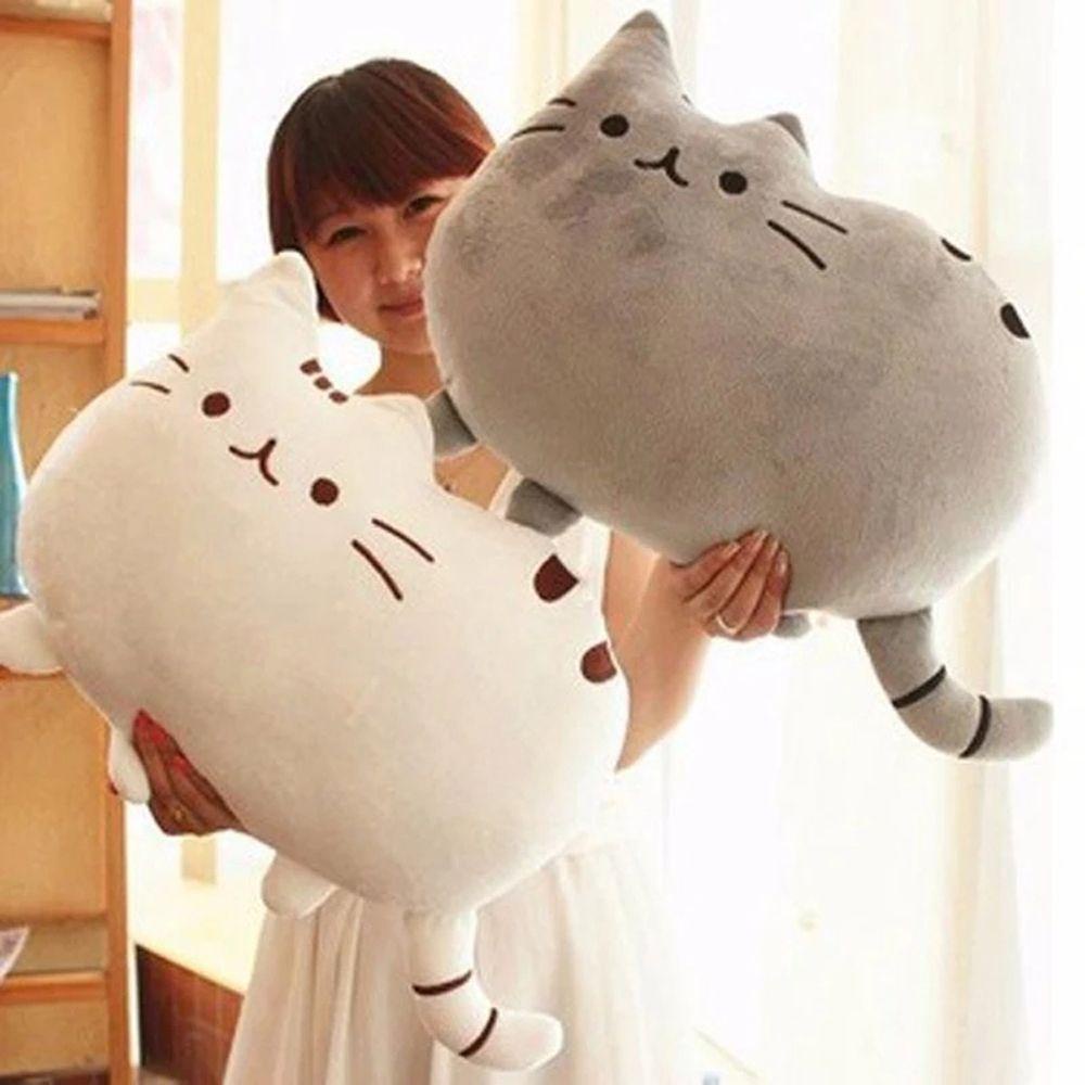 Mèo Nhồi Bông Mềm Mại Có Khóa Kéo Dễ Thương