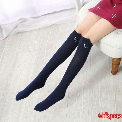 Vớ cotton cao đến đầu gối xinh xắn cho bé gái