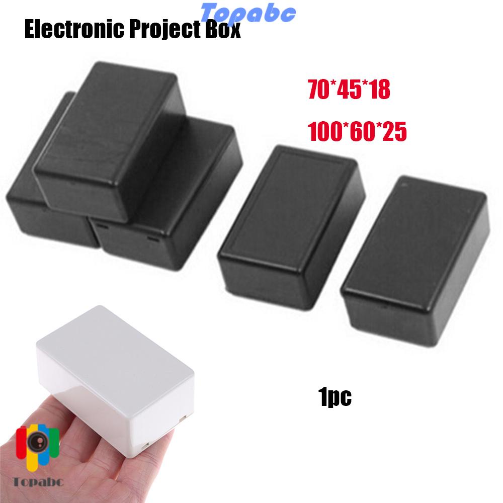 📞TOP💻 70/100mm 2 colors 2 sizes to choose Waterproof Cover Project DIY Instrument Case Electronic Project Box ABS Plastic White Black Hot High Quality Enclosure Boxes/Multicolor