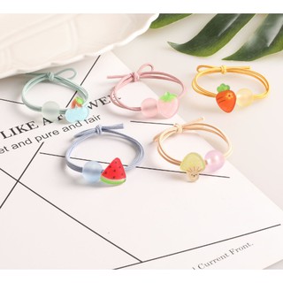 CỘT TÓC KẸO TRÁI CÂY TRONG SUỐT CUTE