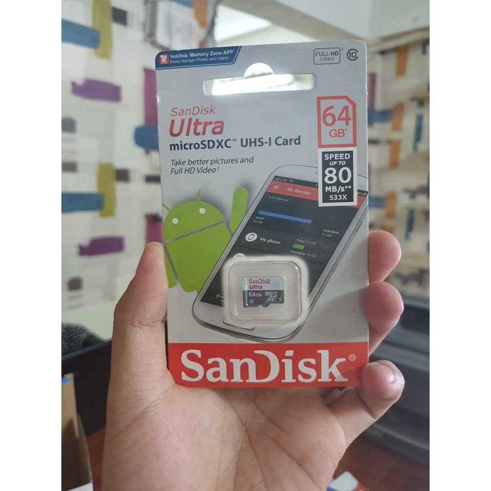 Thẻ Nhớ Micro SanDisk Ultra 64GB | BigBuy360 - bigbuy360.vn