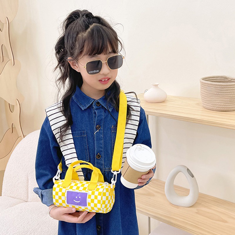 Túi Xách Đeo Vai Màu Tương Phản Thời Trang Hàn Quốc Cho Bé