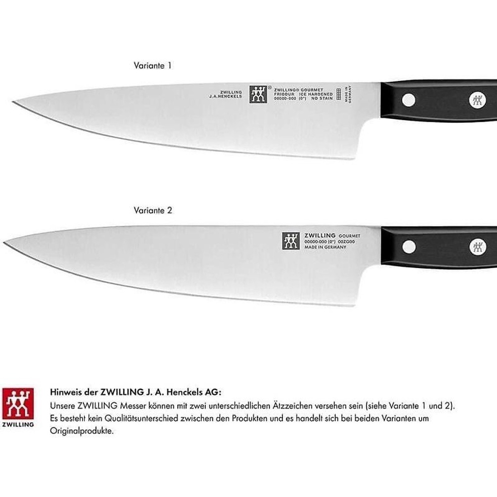 Bộ dao cán liền tự mài ZWILLING GOURMET 7 món đi kèm đốc cắm dao