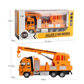 Đồ chơi xe mô hình xe cần cẩu kỹ thuật (có nhạc, đèn)