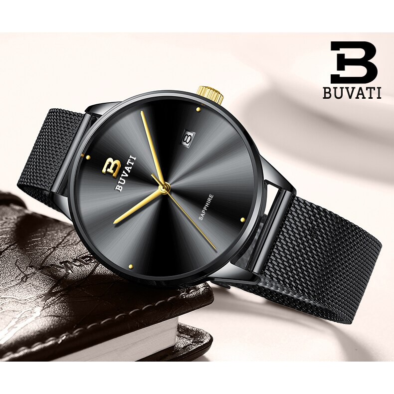 Đồng Hồ Nam BUVATI P8849, Thiết Kế Đậm Chất Anh Quốc, Máy Nhật Siêu Bền