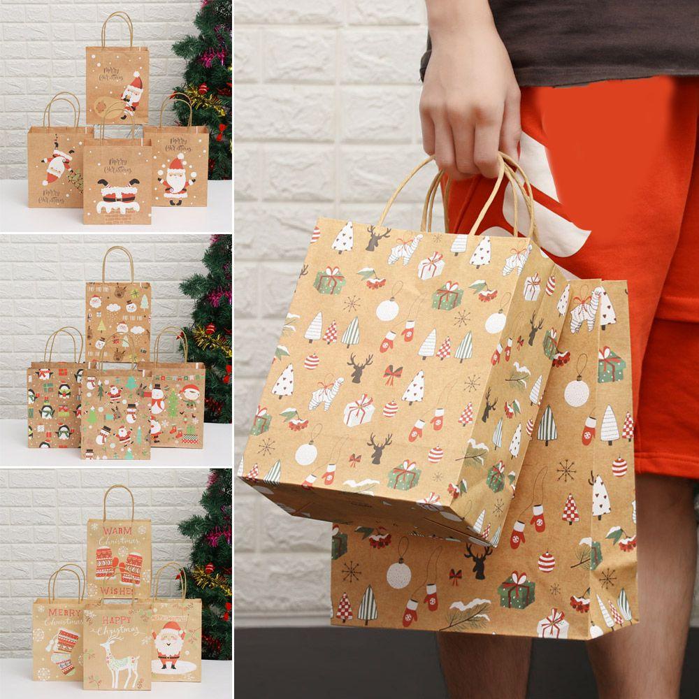 WTTLE Set 12 Túi Giấy Đựng Quà Giáng Sinh