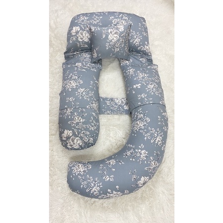 Gối ôm hình hạt đậu cho bà bầu vải tencel mềm mát như lụa