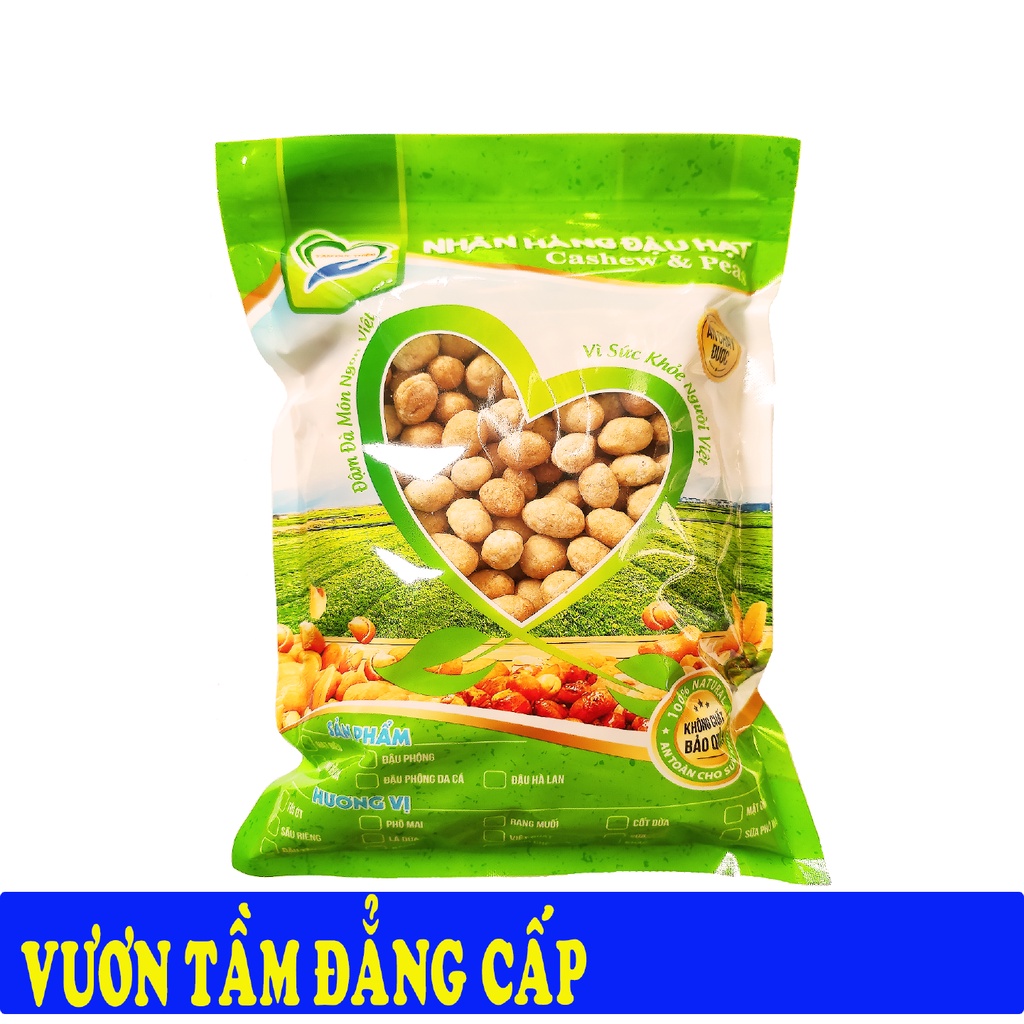 Túi 500GR Đậu Phộng Da Cá Nước Cốt Dừa (Túi ZIP 500GR) Tâm Đức Thiện