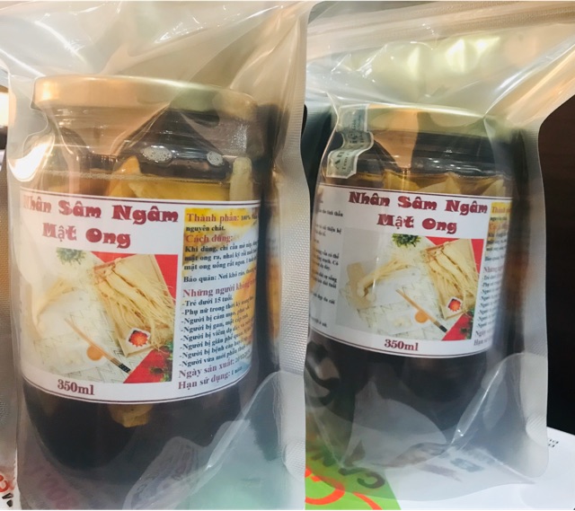 (Loại to 6 củ/kg) Nhâm Sâm Tươi Ngâm Mật Ong Rừng Xịn Handmade