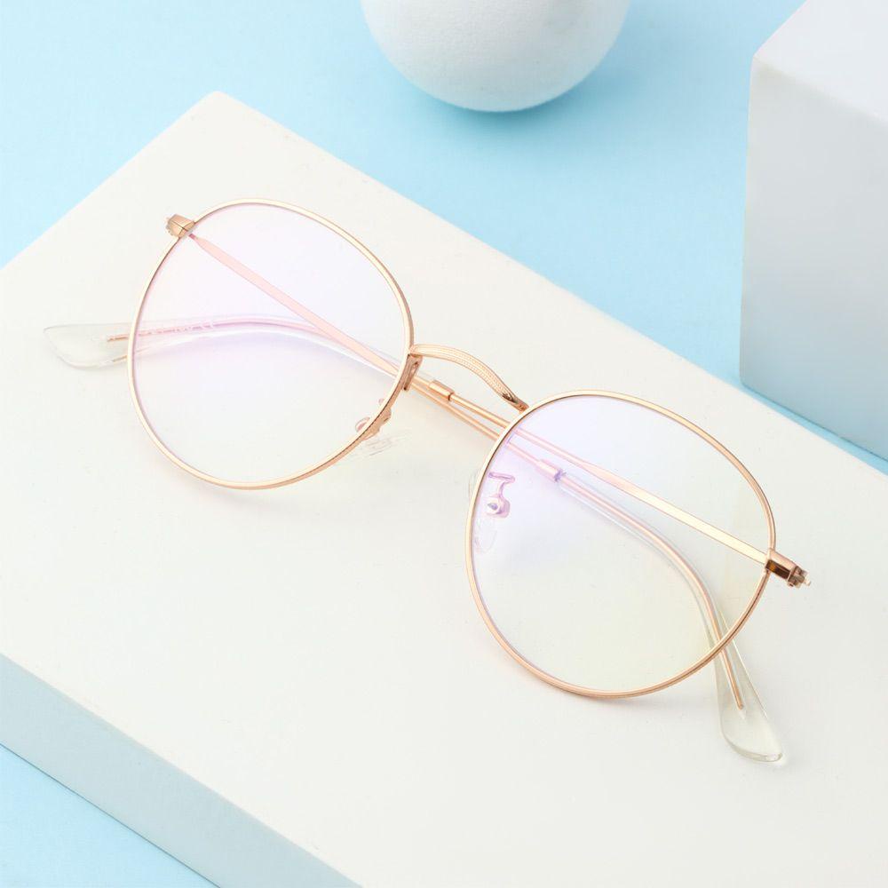Mắt Kính Gọng Tròn Chống Ánh Sáng Xanh Thời Trang