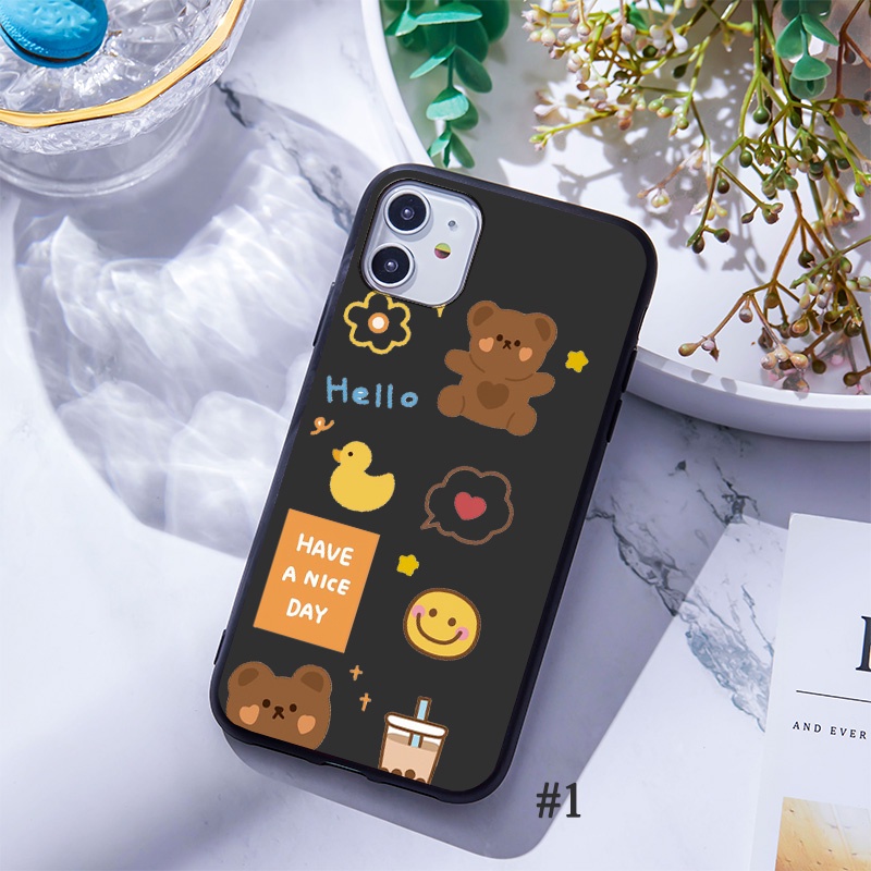 Ốp Điện Thoại Mềm Họa Tiết Gấu Bánh Quy Cho Samsung J2 Pro 2018 J4 J6 J8 A6 A8 Plus A7 A9 A5 2018 A6+ A8+