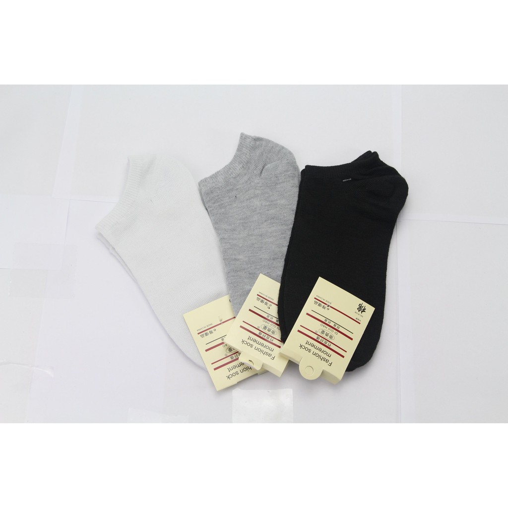 [HOT] Combo 5 vớ trơn cổ ngắn vải mềm mịn T318 Kingroom