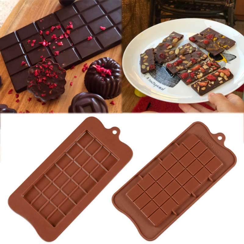 Khuôn Silicone 24 Ngăn Tạo Hình Thanh Chocolate Trang Trí Bánh