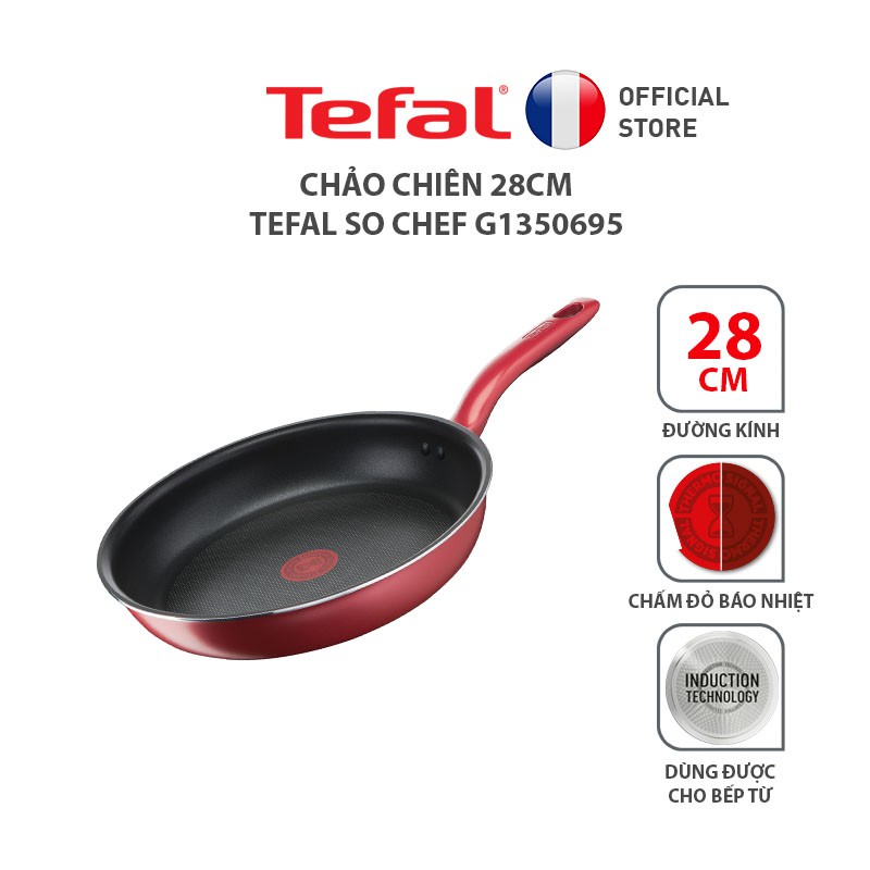 [Mã LIFEHL25 giảm 10% đơn 350K] Chảo chiên - Tefal So Chef 28cm