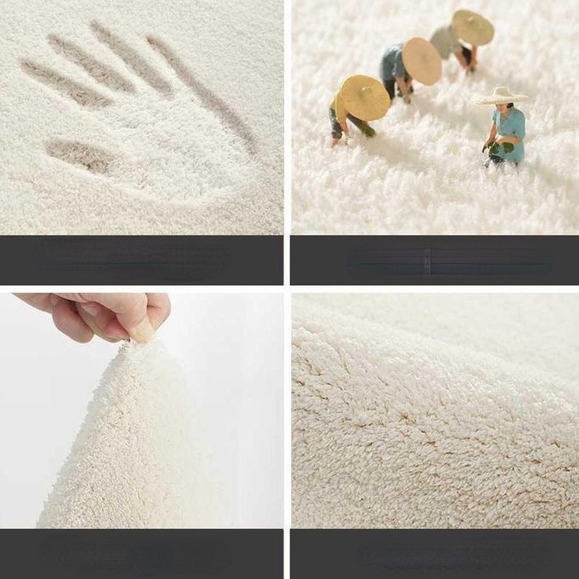 Thảm Lông Dày Dặn Hình Mèo Hoạt Hình Dễ Thương Trang Trí Phòng Ngủ Cho Bé