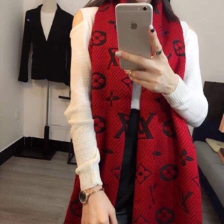 Khăn LV len sợi lông cừu cao cấp siêu sang❤️ VIDEO + ẢNH THẬT CÓ SẴN ĐỦ MÀU