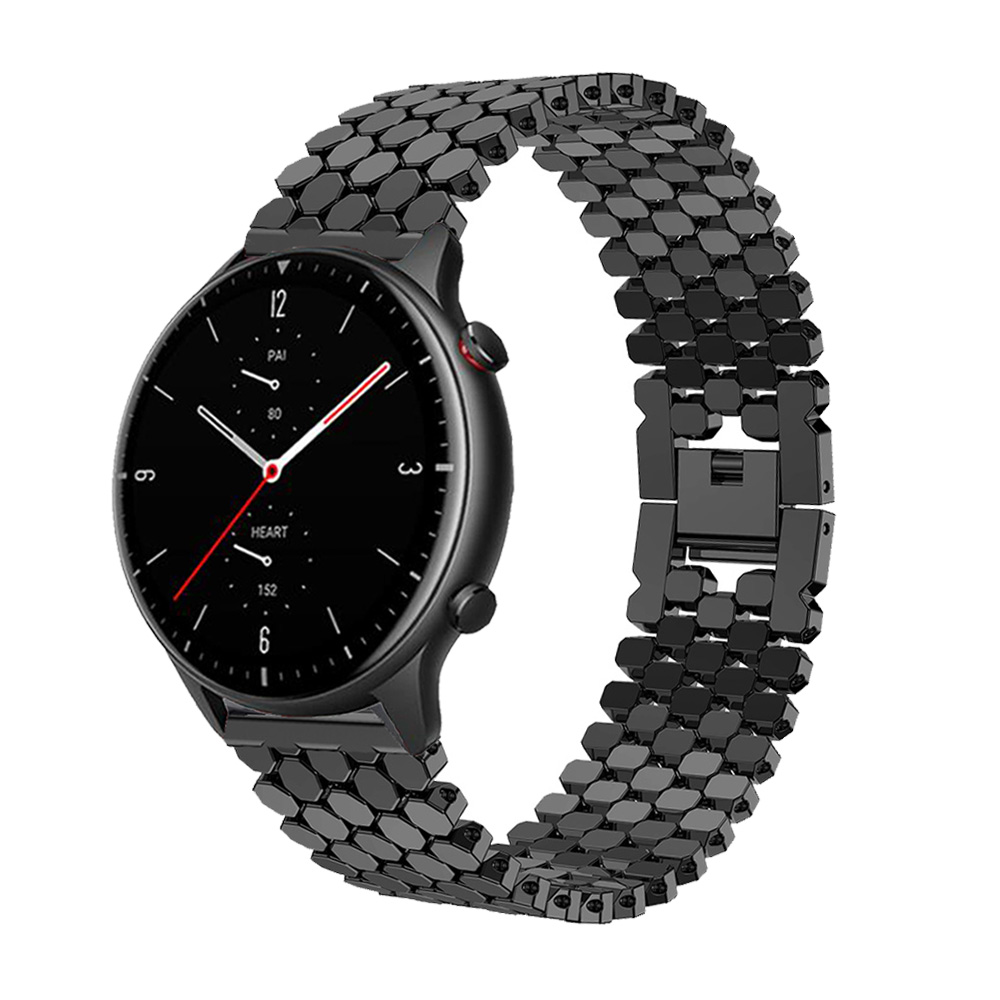 Dây đeo thay thế bằng thép không gỉ 22mm cho đồng hồ Huami Amazfit Gtr 2 2e Gtr2 47mm