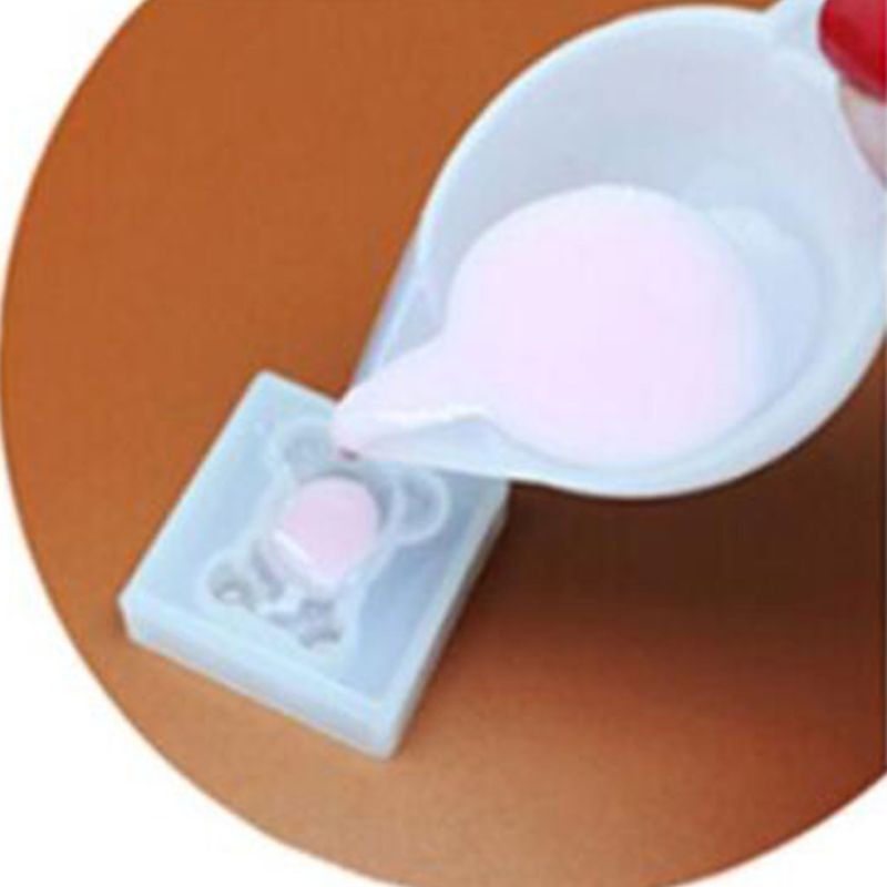 1 Bộ Cốc Đo Lường Silicone Không Dính Cho Làm Trang Sức DIY