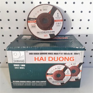 Đá mài bavia inox 100mm hải dương đỏ