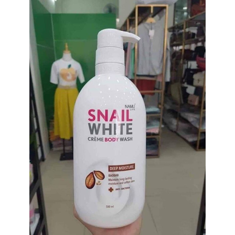 Sữa tắm dưỡng trắng SNAIL  White Creame Body Wash.