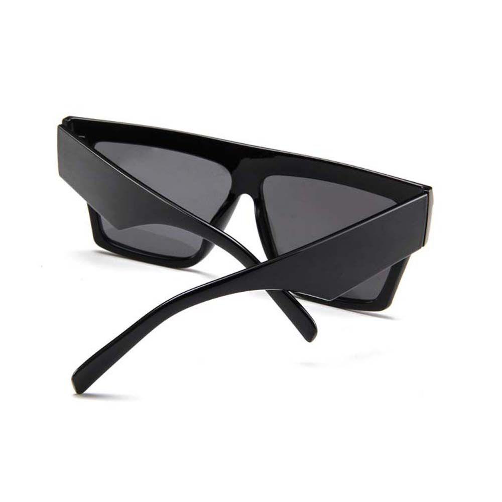 Kính Mát Gọng Vuông Lớn Màu Xám Đen Phong Cách Hàn Quốc Thời Trang Cho Nữ