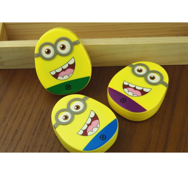 Khay đựng lens Minion vàng