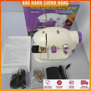 Máy Khâu Mini Gia Đình 2 Tốc Độ Có Đèn Led Cắt Chỉ