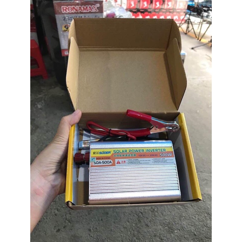 Bộ chuyển biến đổi điện áp 12V DC sang 220V AC 500W