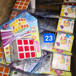 Đồ chơi trí tuệ rubik 3×3×3 viền trắng xoay siêu mượt