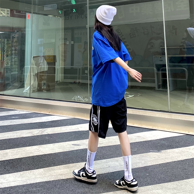 Áo thun màu xanh nam nữ tay lỡ Yinxx, áo phông unisex form rộng ATL281