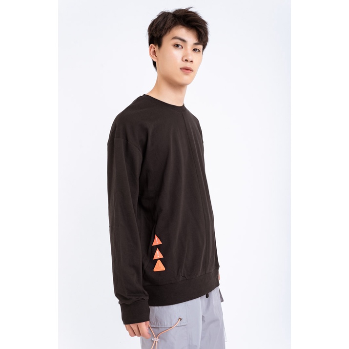 Áo Sweatshirt Nỉ Không Mũ Nam BOO Dáng Loose Phối Can Giữa In Graphic | BigBuy360 - bigbuy360.vn