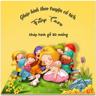 Tranh xếp hình bằng gỗ 30 miếng cho bé