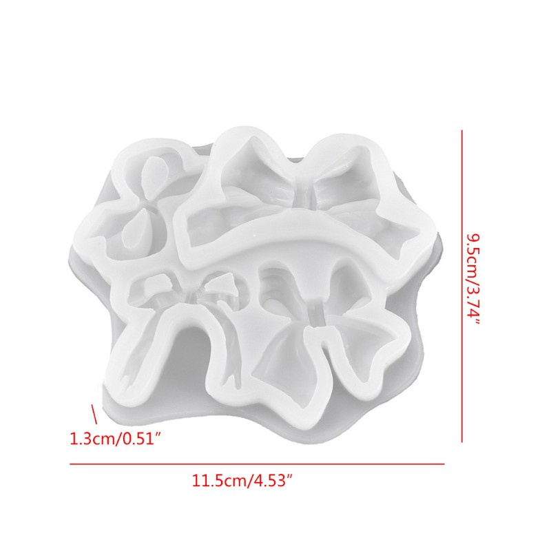 Khuôn Silicone Làm Mặt Dây Chuyền Hình Nơ Xinh Xắn
