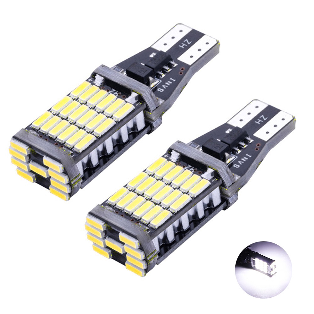 Set 2 đèn LED lùi xe T15 4014 siêu sáng cho xe hơi