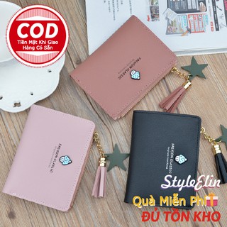Ví đựng tiền in họa tiết cây kem xinh xắn dành cho nữ