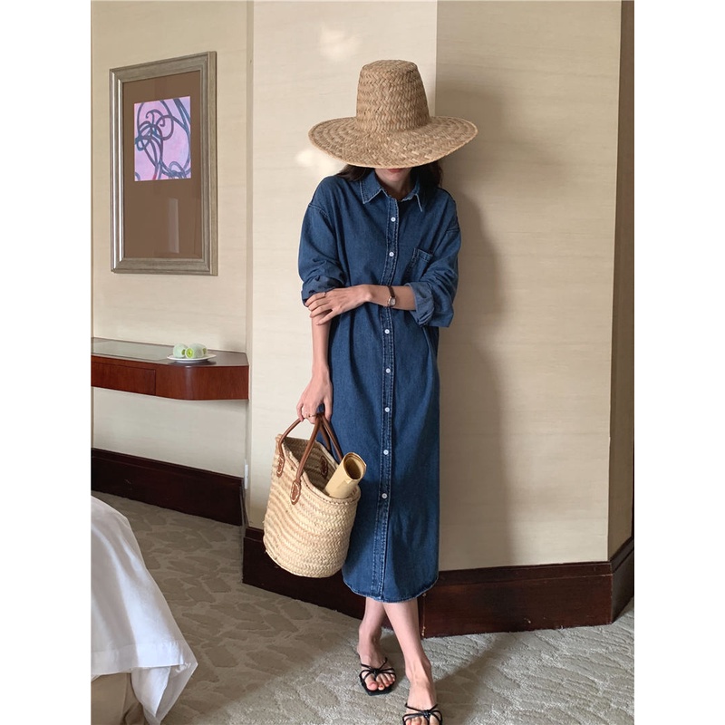 Đầm Denim DáNg DàI 49673