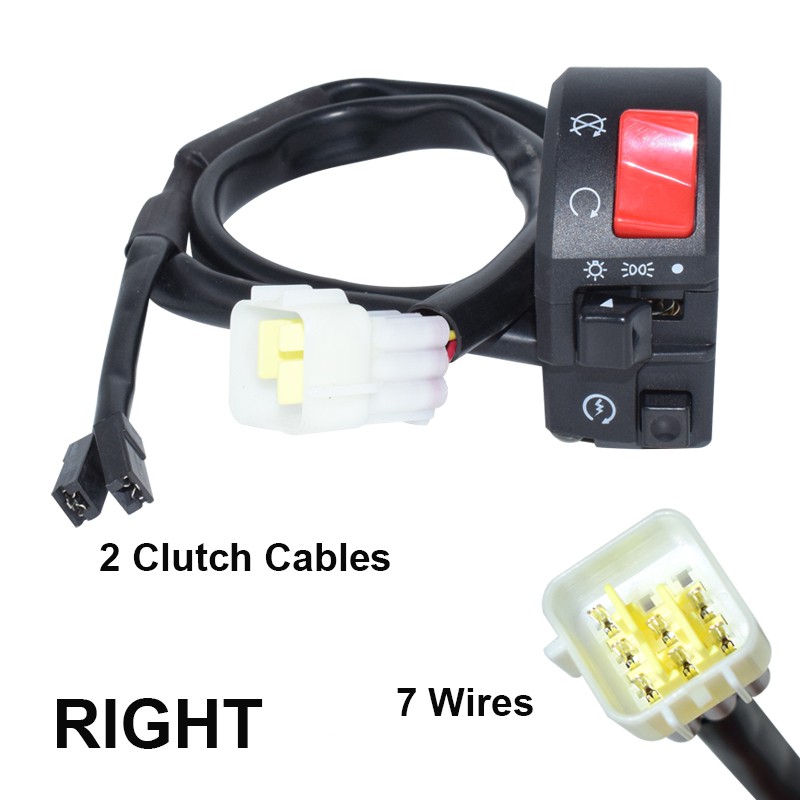 Công tắc hai bên điều khiển đèn xe máy 7/8 inch 22mm NMAX SMAX