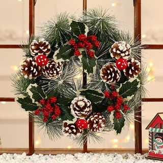 Vòng nguyệt quế trang trí Noel kích thước 30-40cm