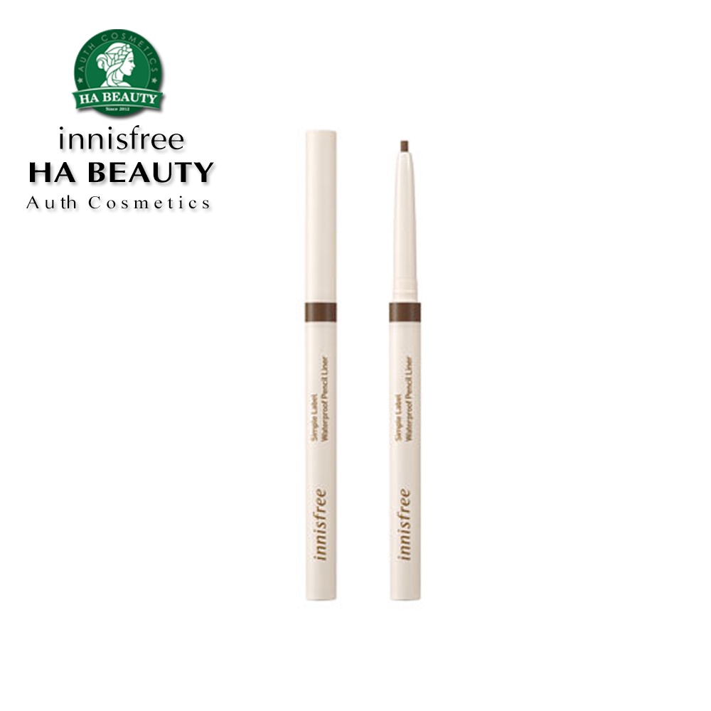 Chì kẻ mắt thuần chay chống nước innisfree Simple Label Waterproof Pencil Liner 0.1 g