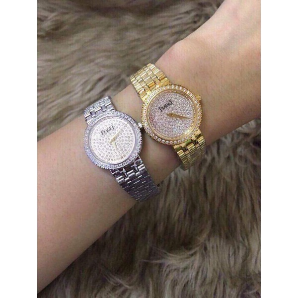 Đồng Hồ Nữ Piaget đính đá mặt tròn