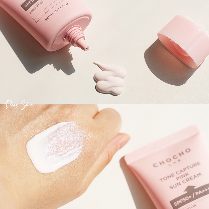 Kem chống nắng nâng tông ChoCho's Lab Tone Capture Pink Sun Cream SPF50+/ PA++++