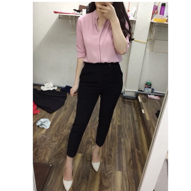 Áo sơ mi viền vnxk dài tay