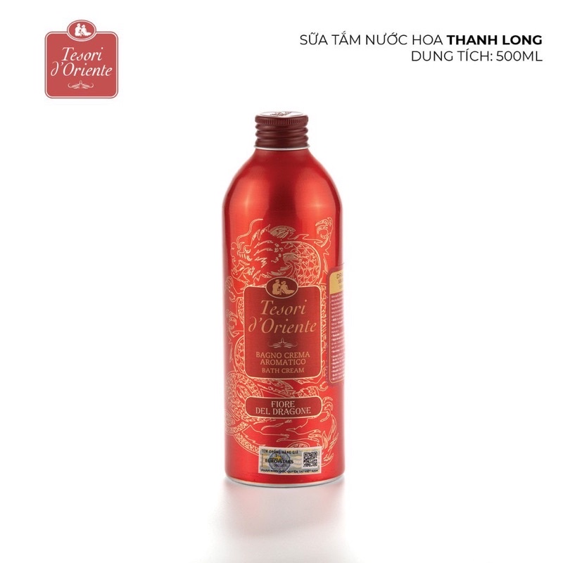 Sữa Tắm Tesori Trắng Da, Hương Nước Hoa -500ML | Tesori D’Oriente Cao cấp Italia Có Team Đầy Đủ- Tặng Vòi