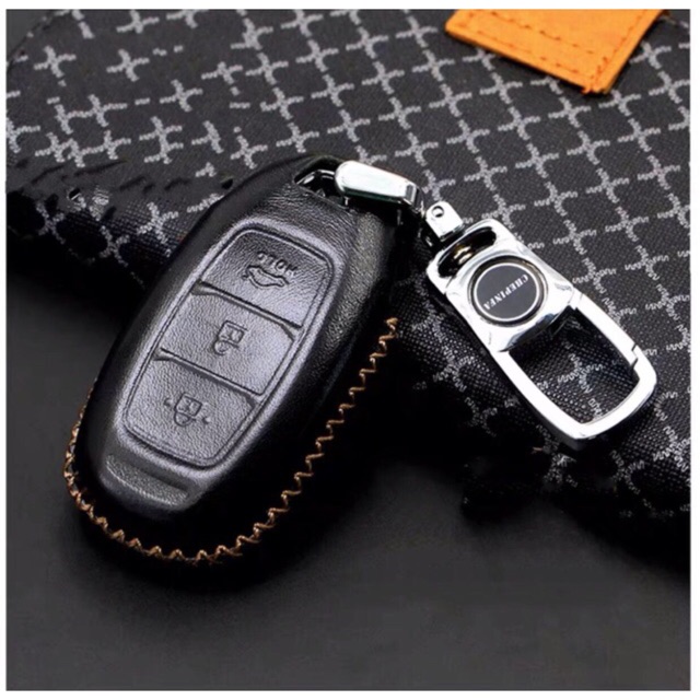 Bao da khóa xe Hyundai Accent, Kona, Santafe 2019