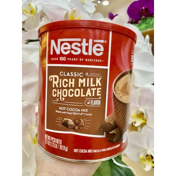 ☕[HSD 03/2023] Cacao Sữa Nestle Classic Rich Milk Chocolate 787.8g của Mỹ🧉🤎