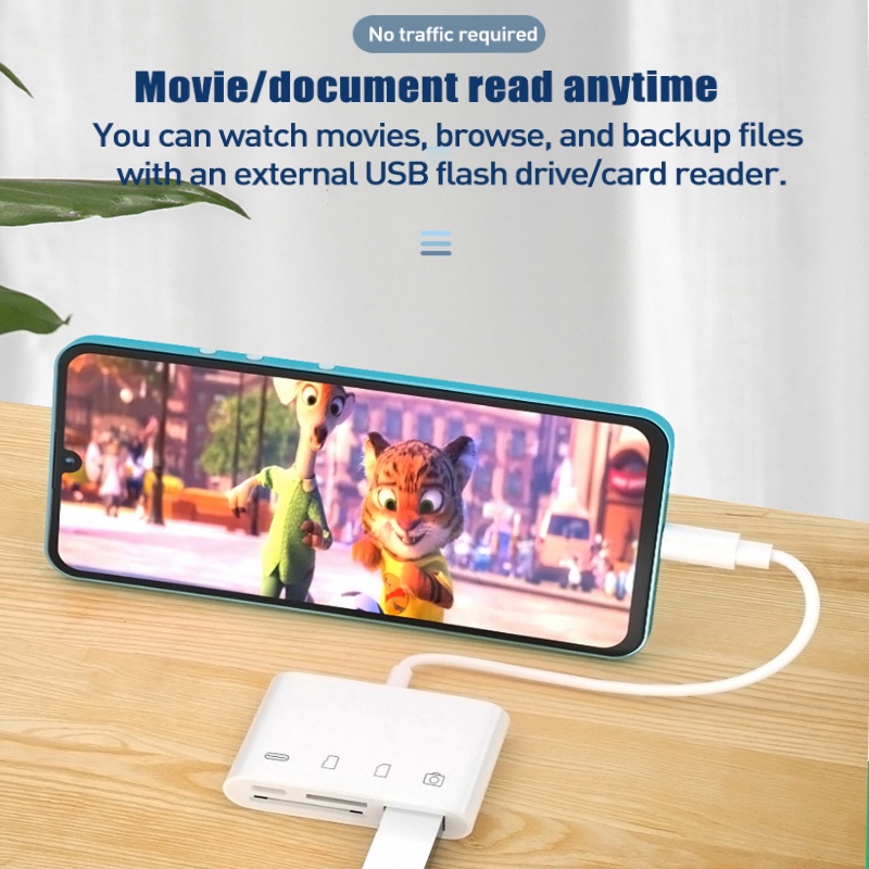 Đầu Đọc Thẻ Nhớ OTG USB 3 Trong 1